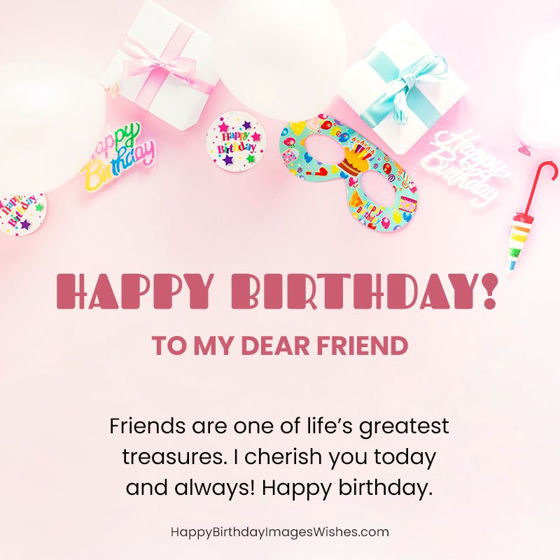 Happy Birthday Dearest Friend Images & Wishes 2023