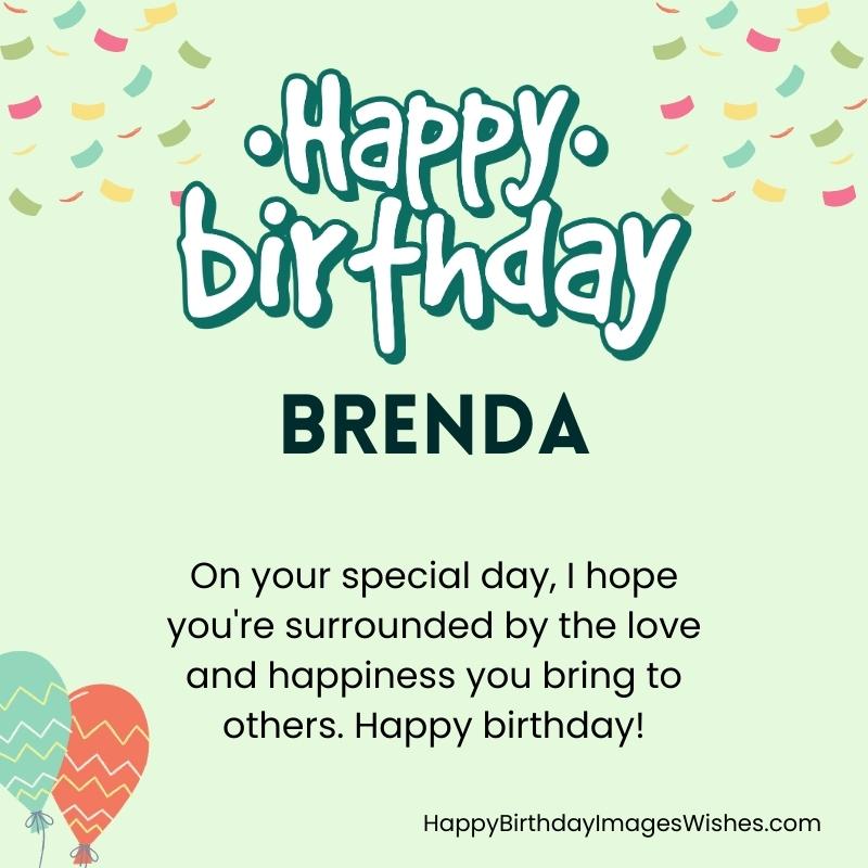 Happy Birthday Brenda Images & Wishes 2023