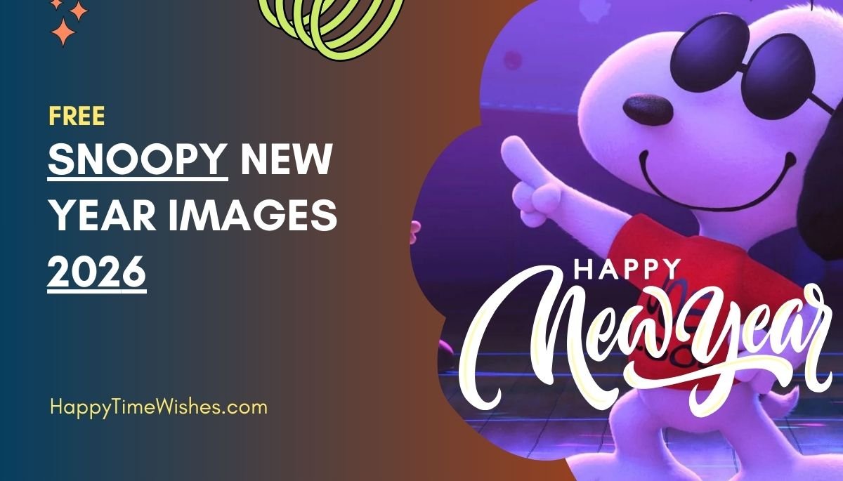 Snoopy New Year Images 2026 Happy Time Wishes