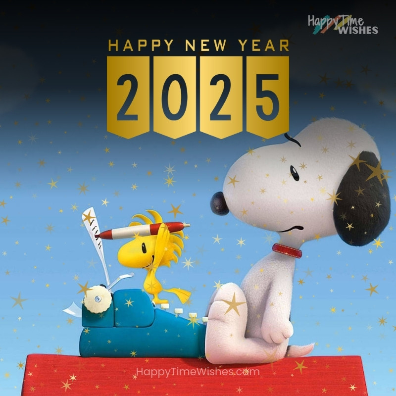 snoopy and woodstock-Snoopy New Year