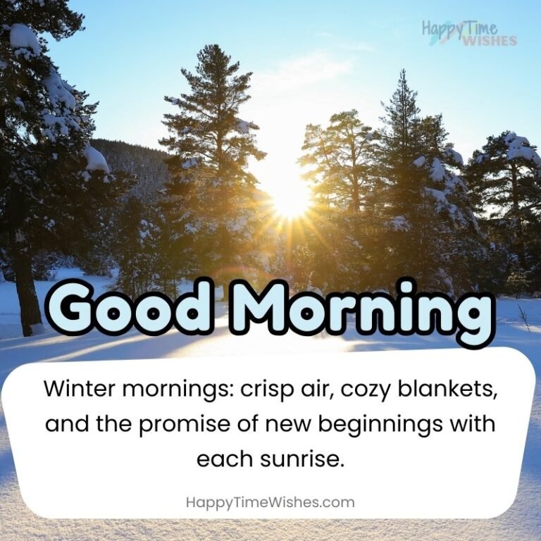 35+ Free Good Morning Winter Images & Quotes [2025]