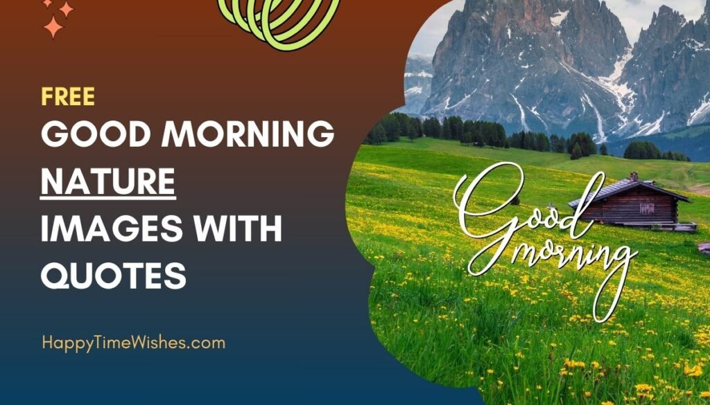 good morning nature images with quotes