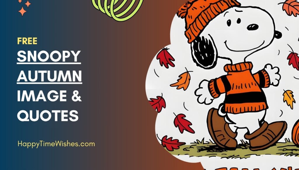 Snoopy Autumn Images & Quotes