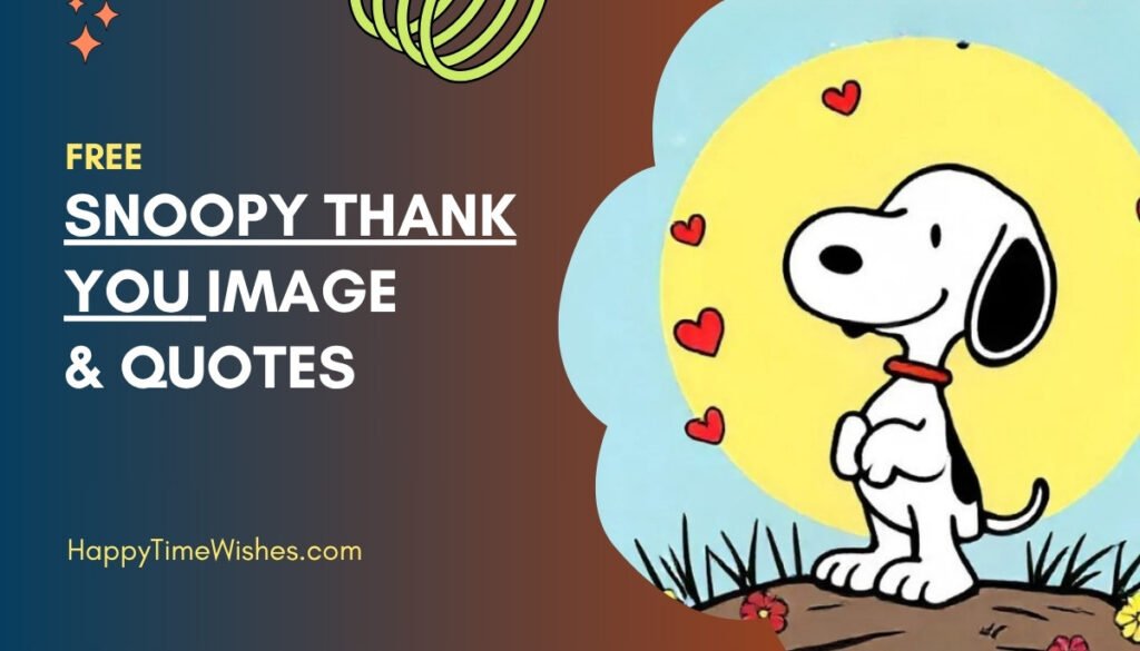 Snoopy Thank You Images & Quotes