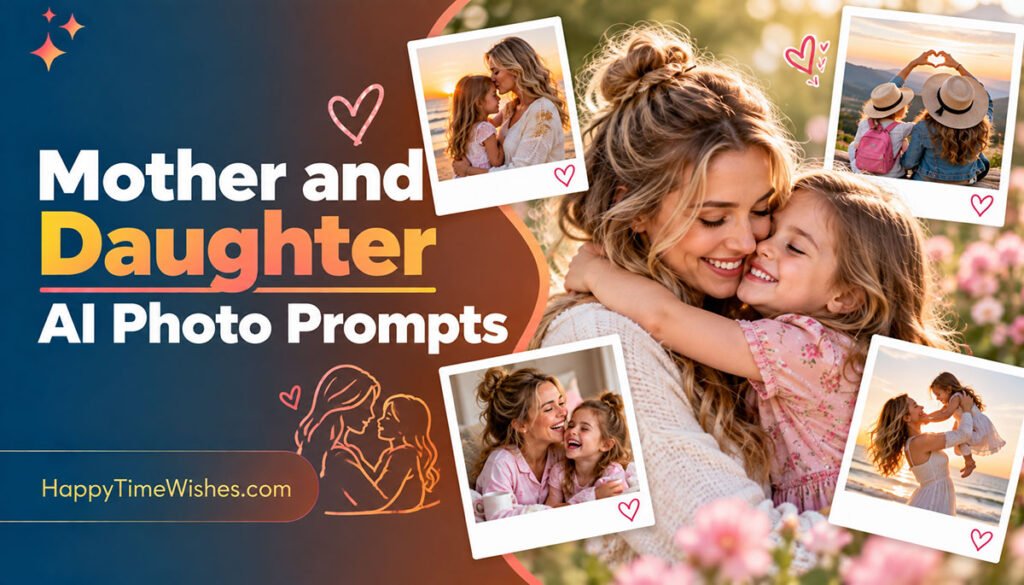 10+ Mother and Daughter AI Photo Prompts for Beautiful Family Photos