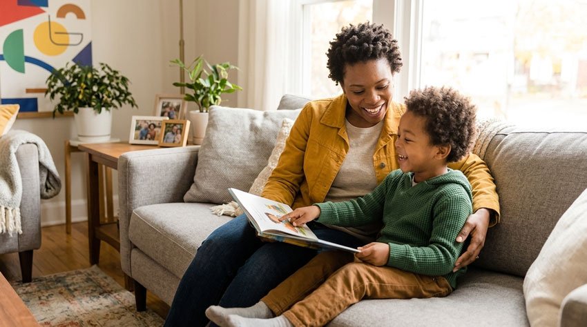 10+ Mother and Daughter AI Photo Prompts for Beautiful Family Photos 3 Cozy Mother and Daughter Photo at Home