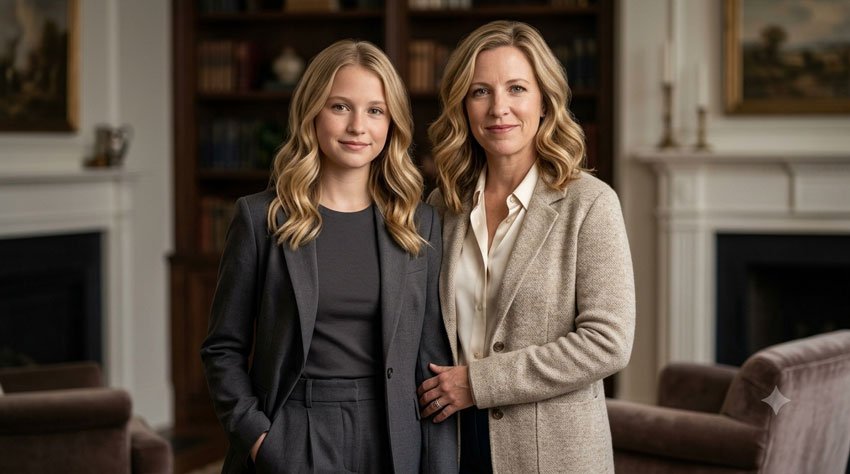 10+ Mother and Daughter AI Photo Prompts for Beautiful Family Photos 4 Elegant Mother and Daughter Portrait