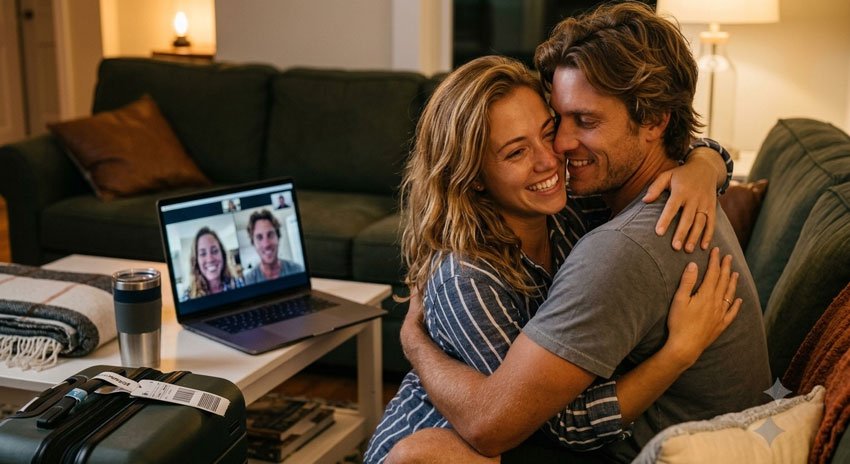 10+ AI Prompts for Long Distance Couple Photos 2 10+ AI Prompts for Long Distance Couple Photos