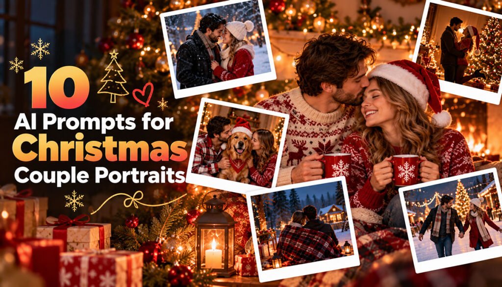 10 AI Prompts for Christmas Couple Portraits