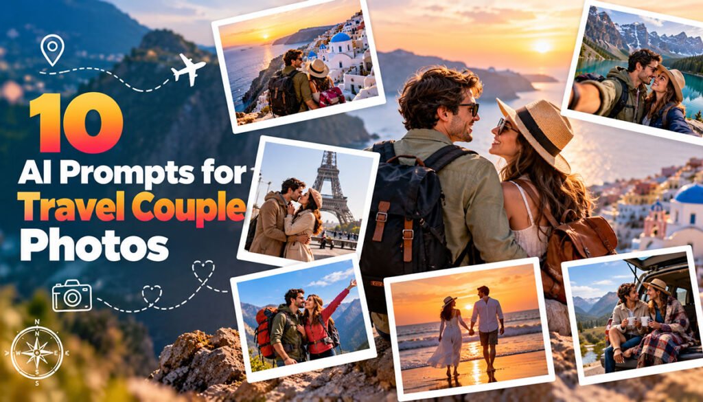 10 AI Prompts for Travel Couple Photos