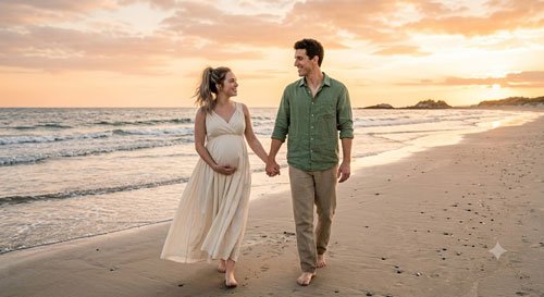 10+ AI Prompts for Maternity Couple Photos