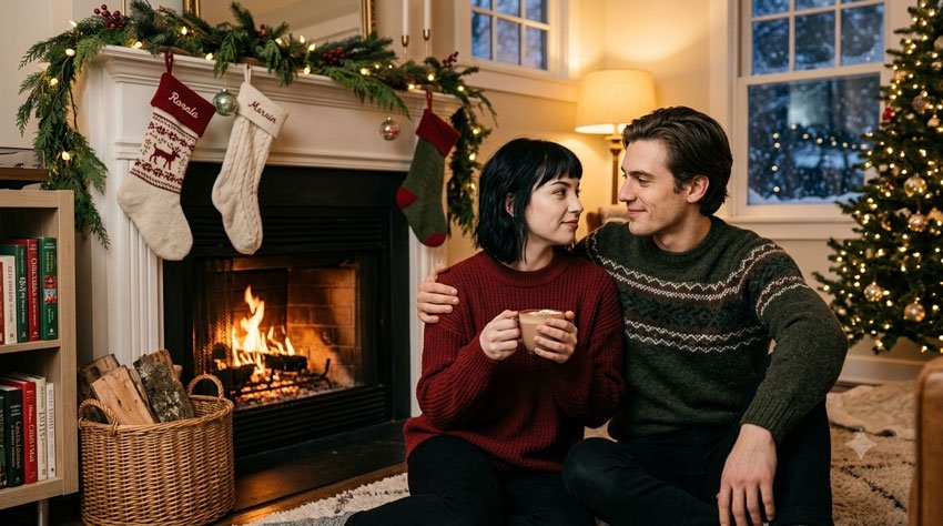 10 AI Prompts for Christmas Couple Portraits