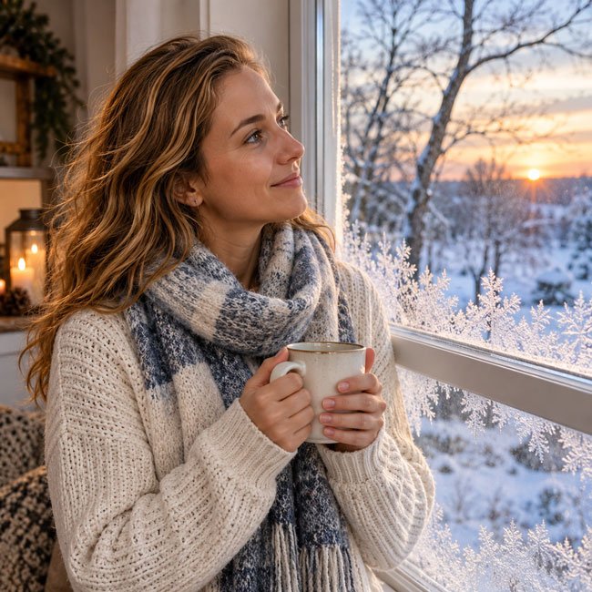 Cozy Winter Solstice Portrait