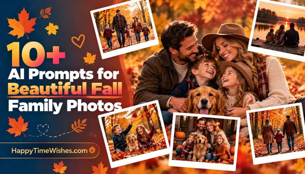 10+ AI Prompts for Beautiful Fall Family Photos