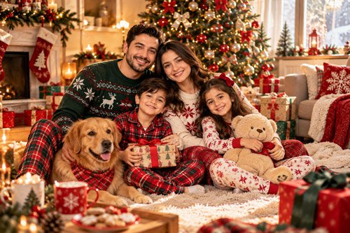 10+ AI Prompts for Family Christmas Card Photos