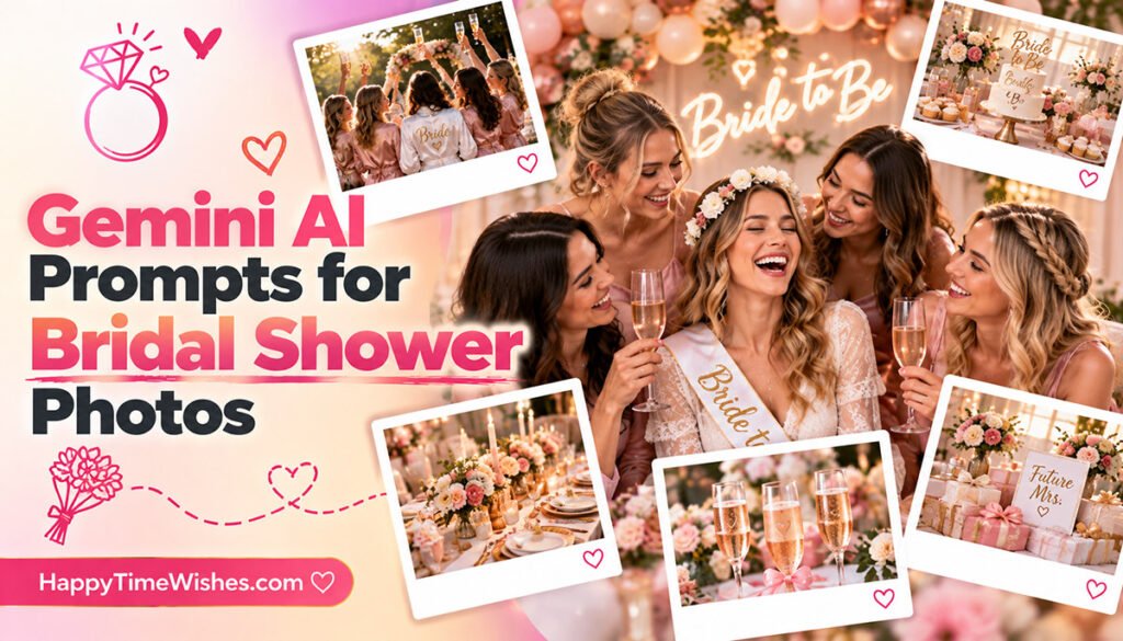 10+ Gemini AI Prompts for Bridal Shower Photos