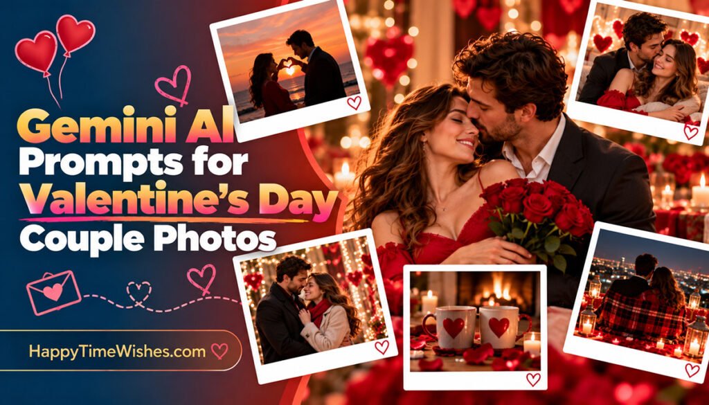 10+ Gemini AI Prompts for Valentine's Day Couple Photos