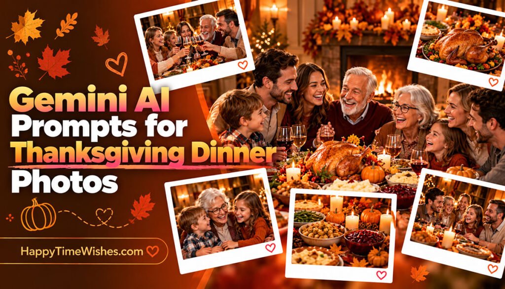 10+ Gemini AI Prompts for Thanksgiving Dinner Photos
