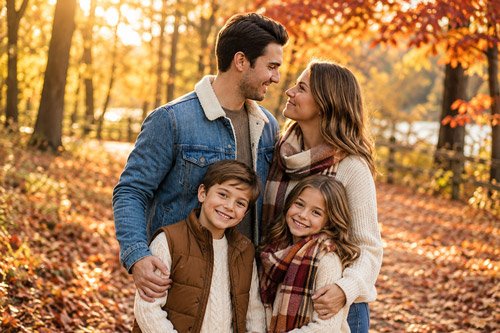 10+ AI Prompts for Beautiful Fall Family Photos 1 10+ AI Prompts for Beautiful Fall Family Photos