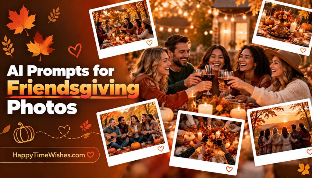 10+ AI Prompts for Friendsgiving Photos to Capture the Perfect Friendsgiving