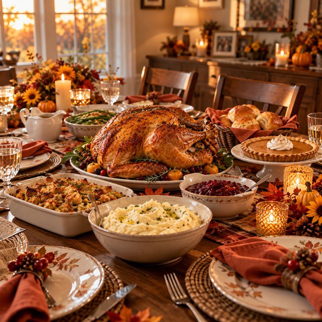 Rustic Farmhouse Thanksgiving Dinner
