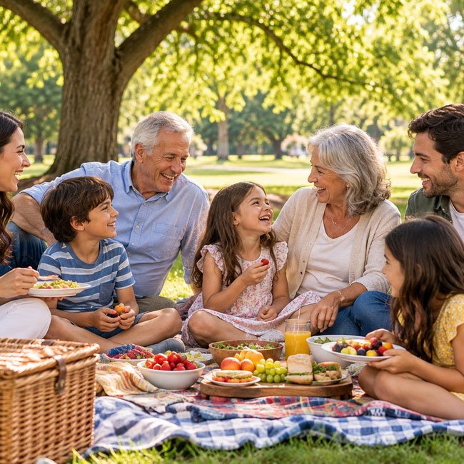 Family Reunion Picnic Photo